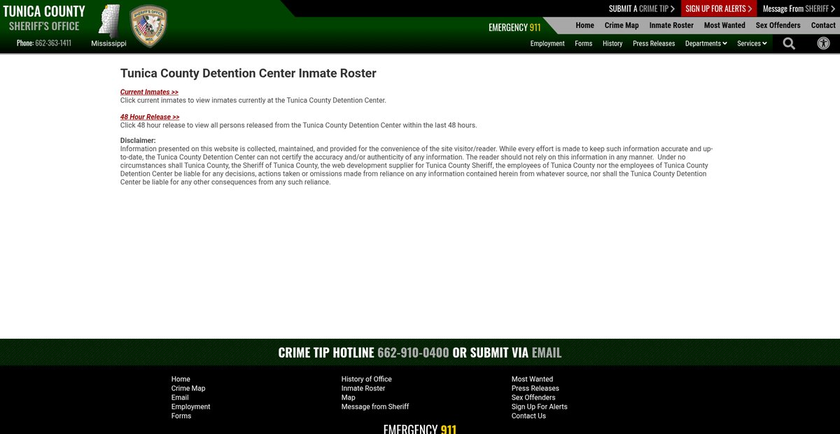 Preview of tunicamssheriff.com