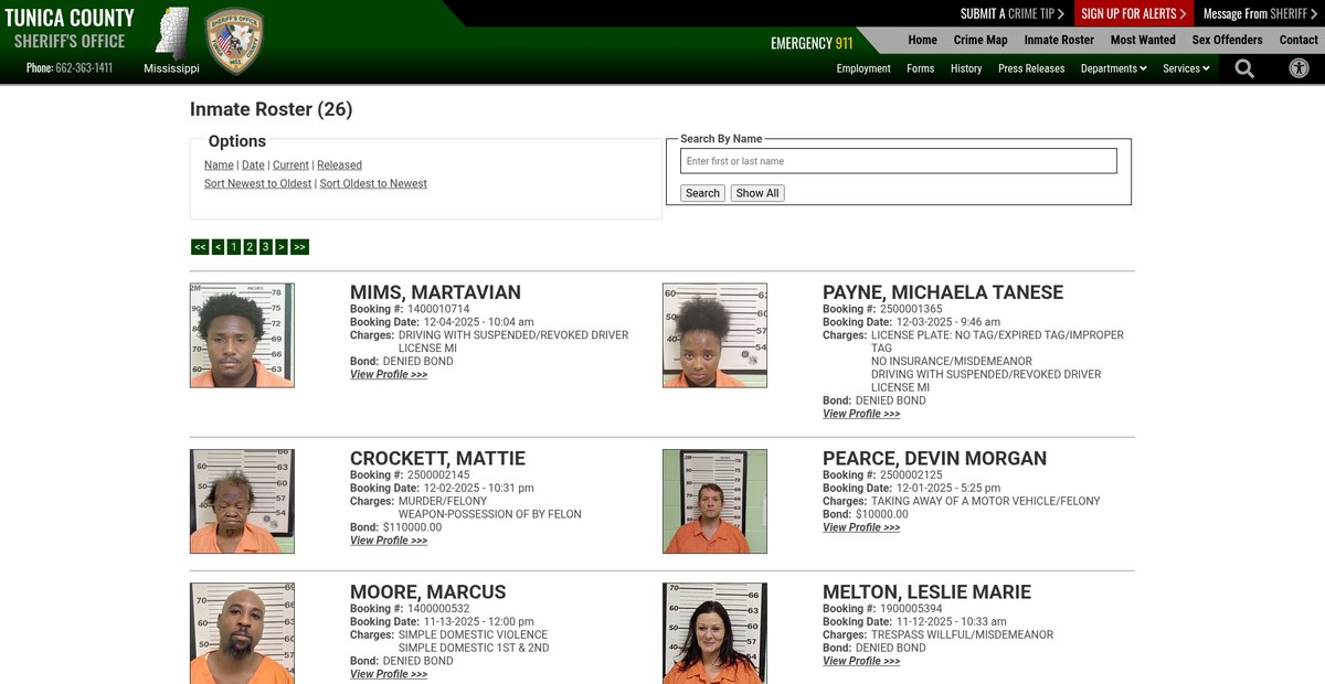 Preview of tunicamssheriff.com