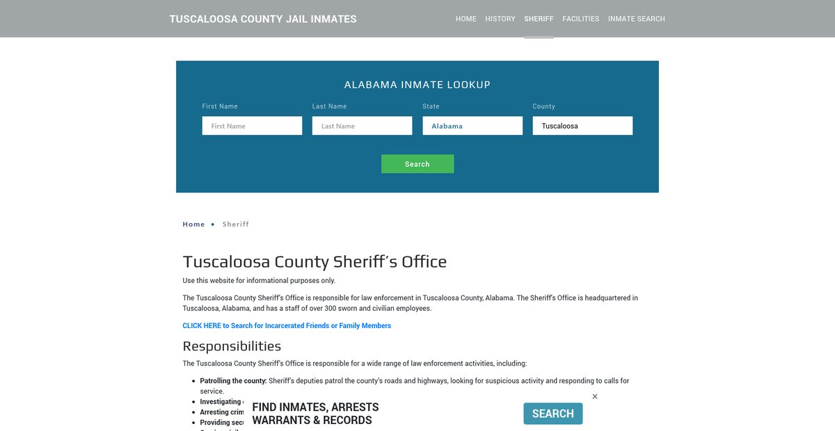 Preview of tuscaloosajailroster.org
