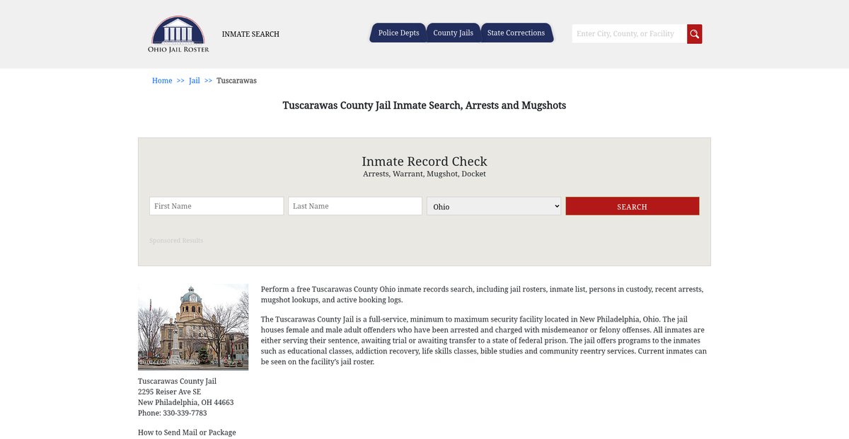 Preview of ohiojailroster.com