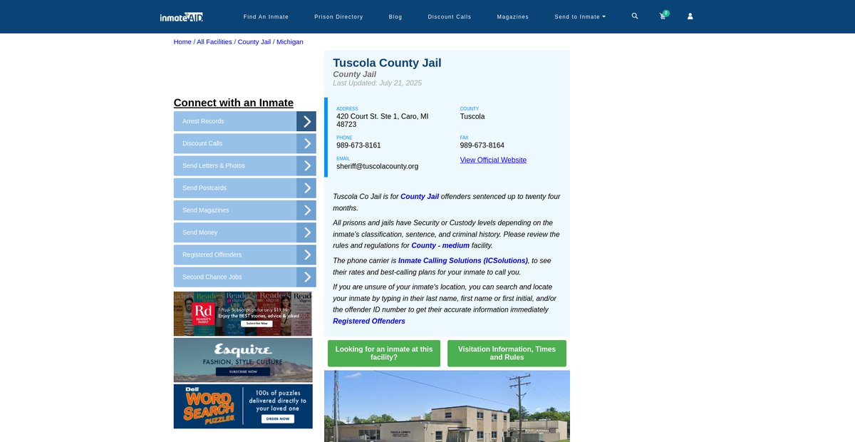 Preview of inmateaid.com
