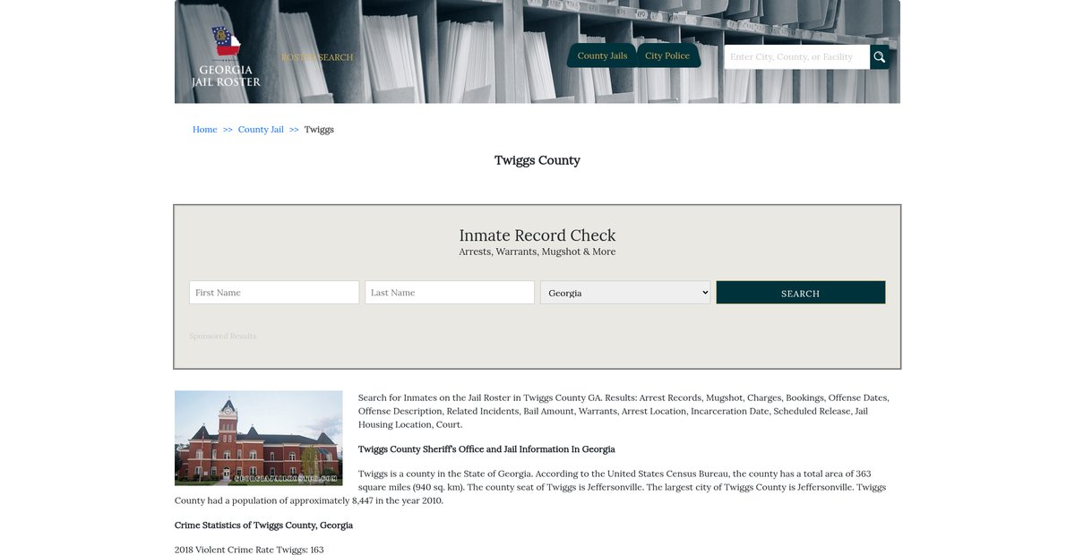 Preview of georgiajailroster.com
