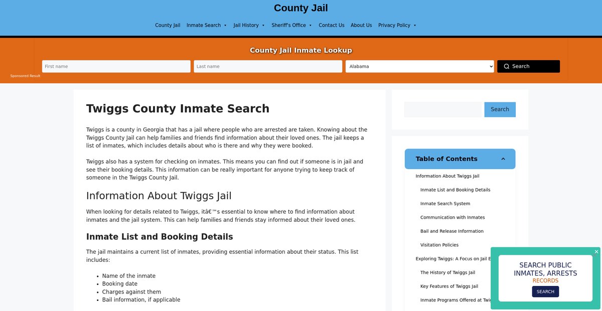 Preview of twiggs-inmate-search.countyjail.org
