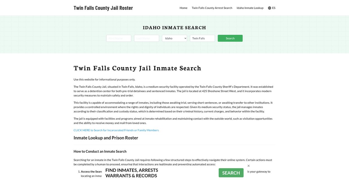 Preview of twinfallscountyjail.org