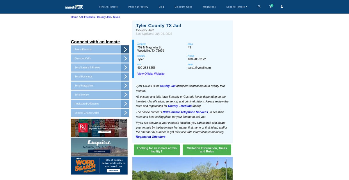 Preview of inmateaid.com