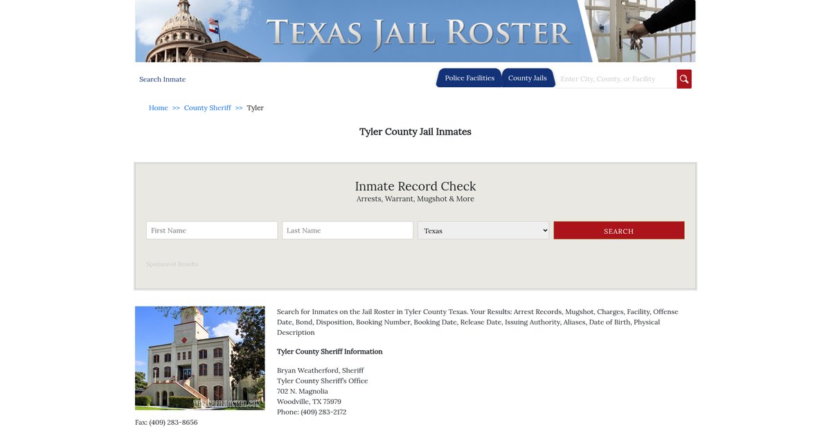 Preview of texasjailroster.com