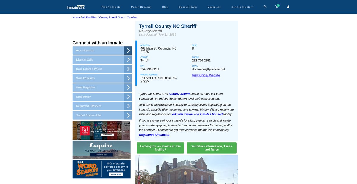 Preview of inmateaid.com