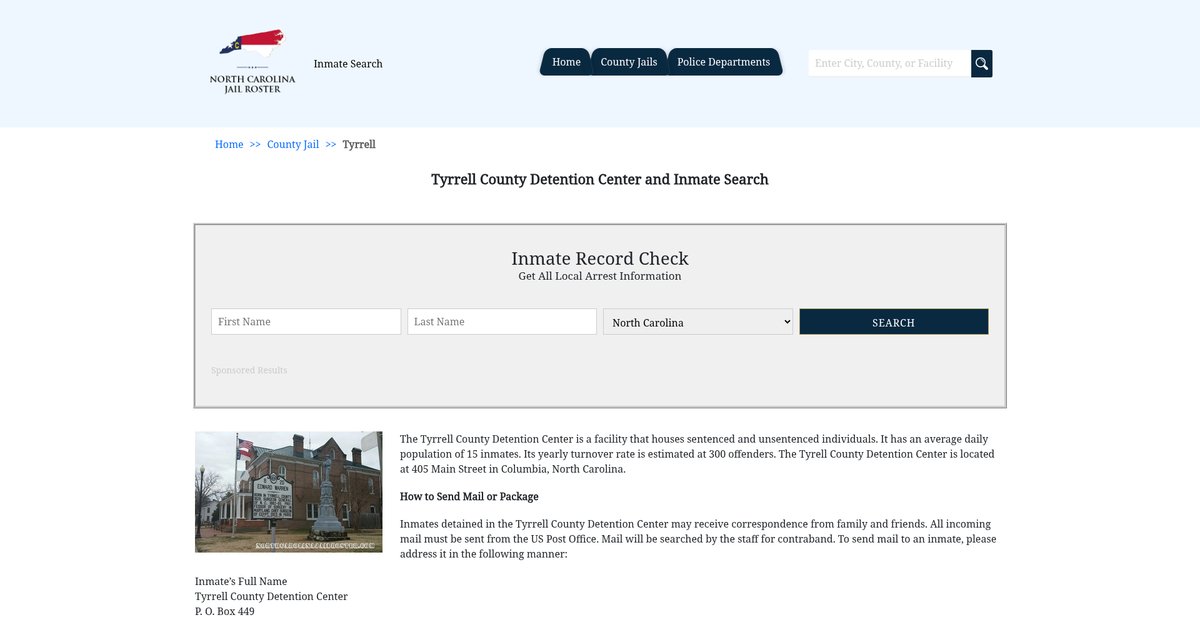 Preview of northcarolinajailroster.com