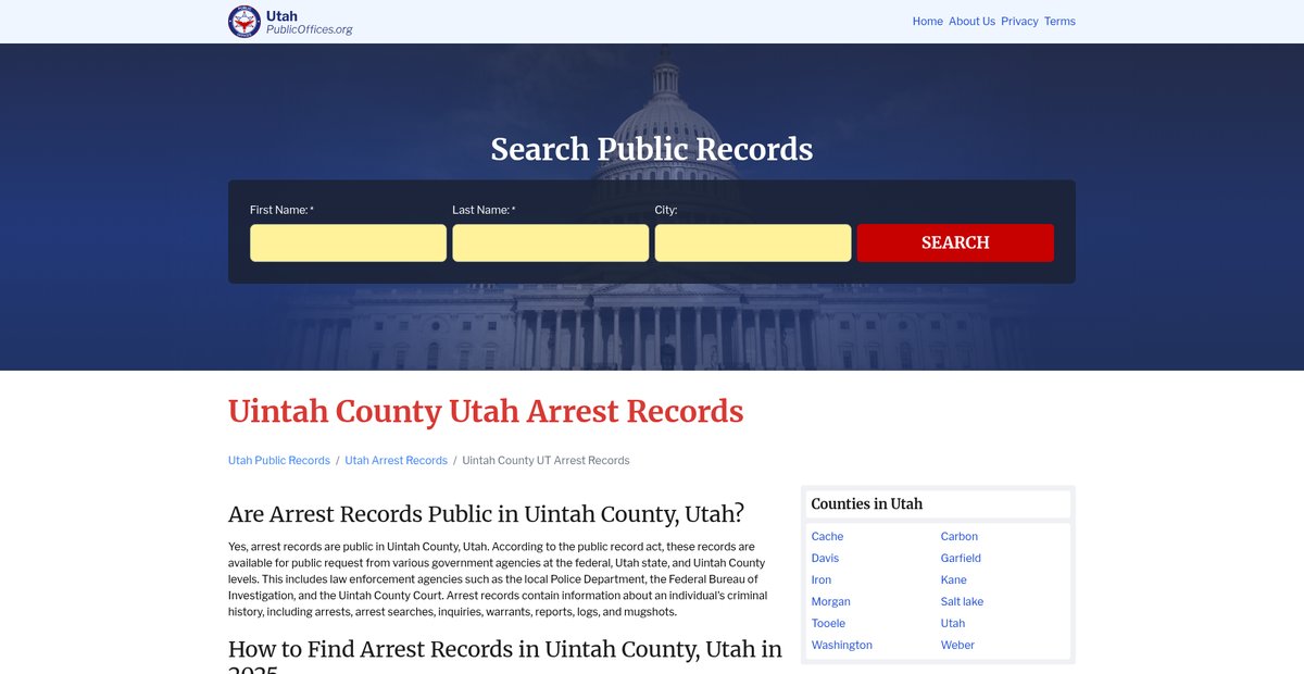 Preview of utah.publicoffices.org