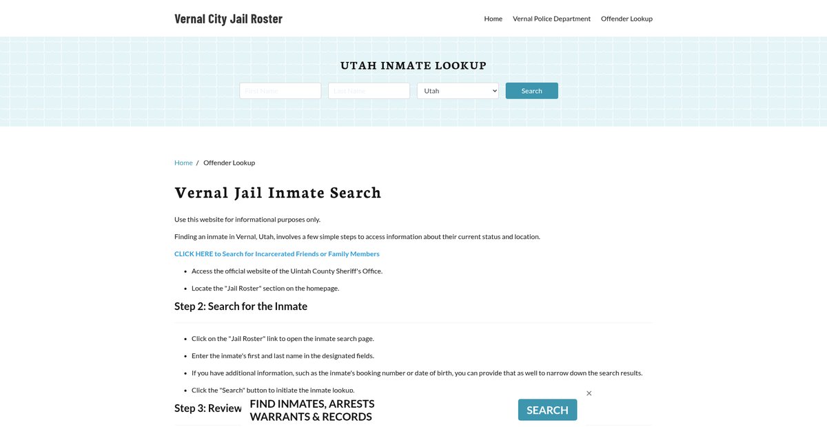 Preview of vernalcityjail.org