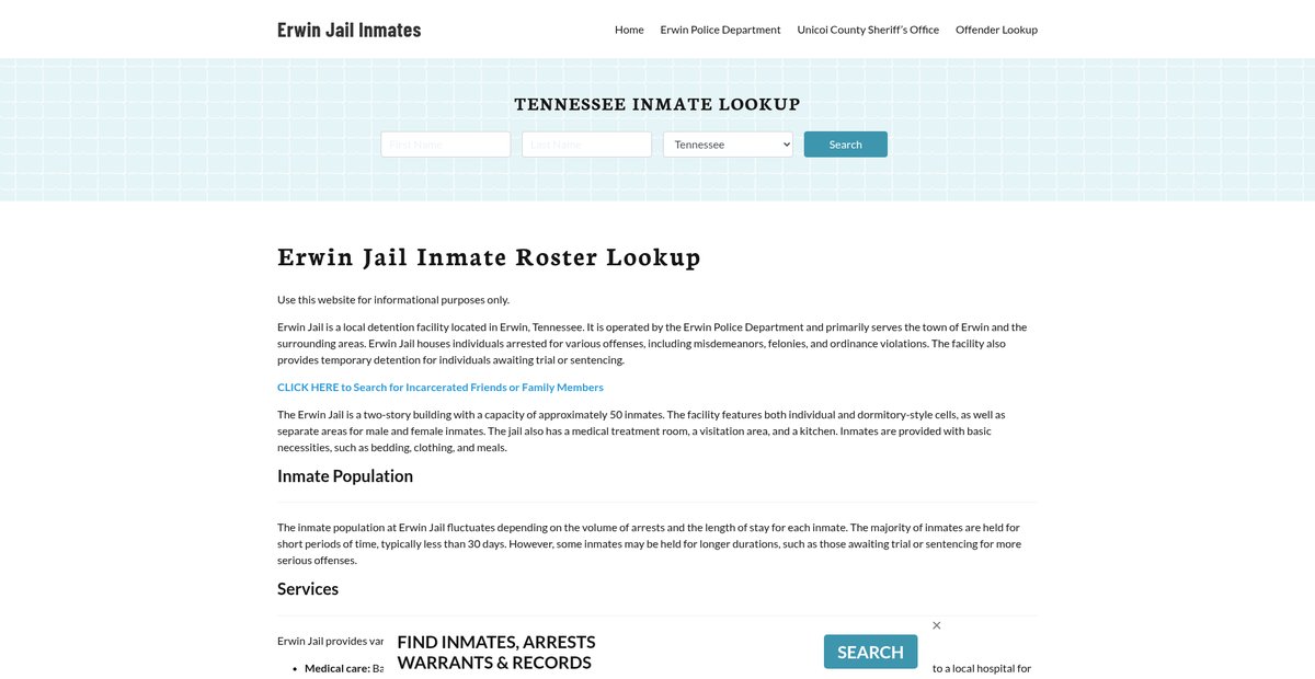 Preview of erwinjail.org