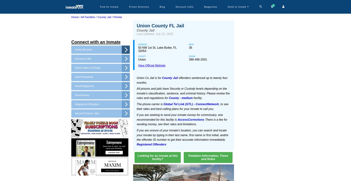 Preview of inmateaid.com