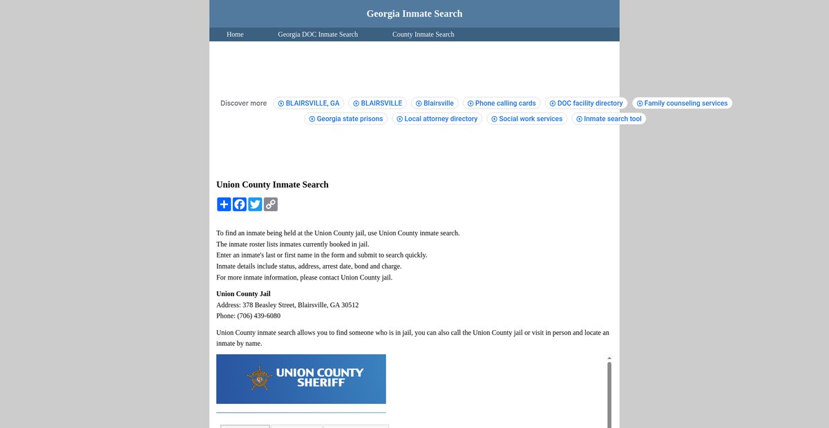 Preview of inmatesearchgeorgia.org