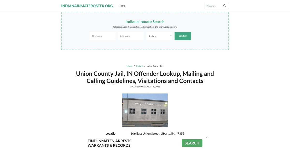 Preview of indianainmateroster.org