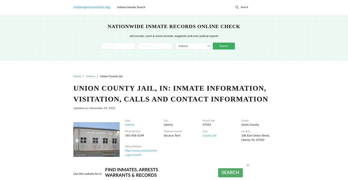 Preview of indianaprisonroster.org