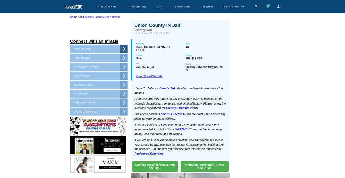 Preview of inmateaid.com