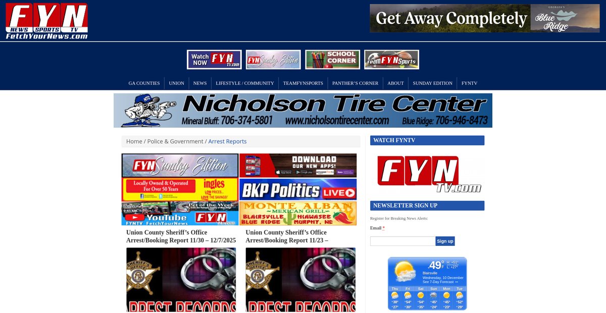 Preview of union.fetchyournews.com