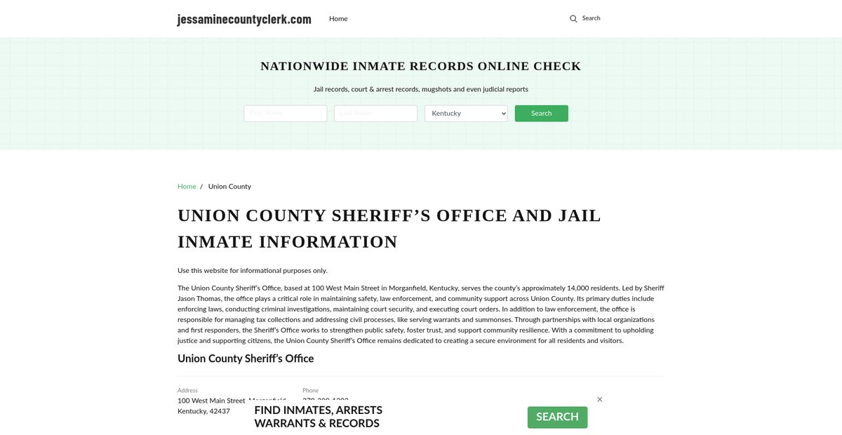 Preview of jessaminecountyclerk.com