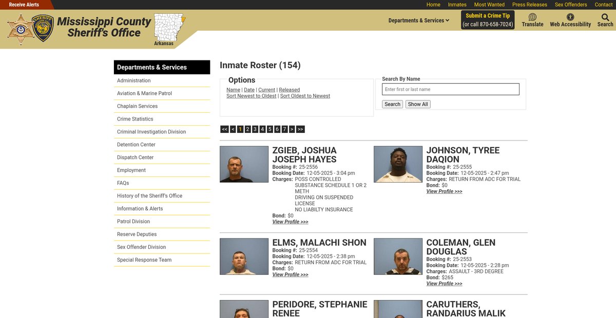 Preview of mississippicountysheriffar.org