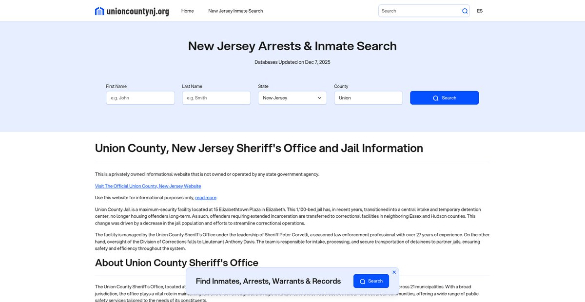 Preview of unioncountynj.org