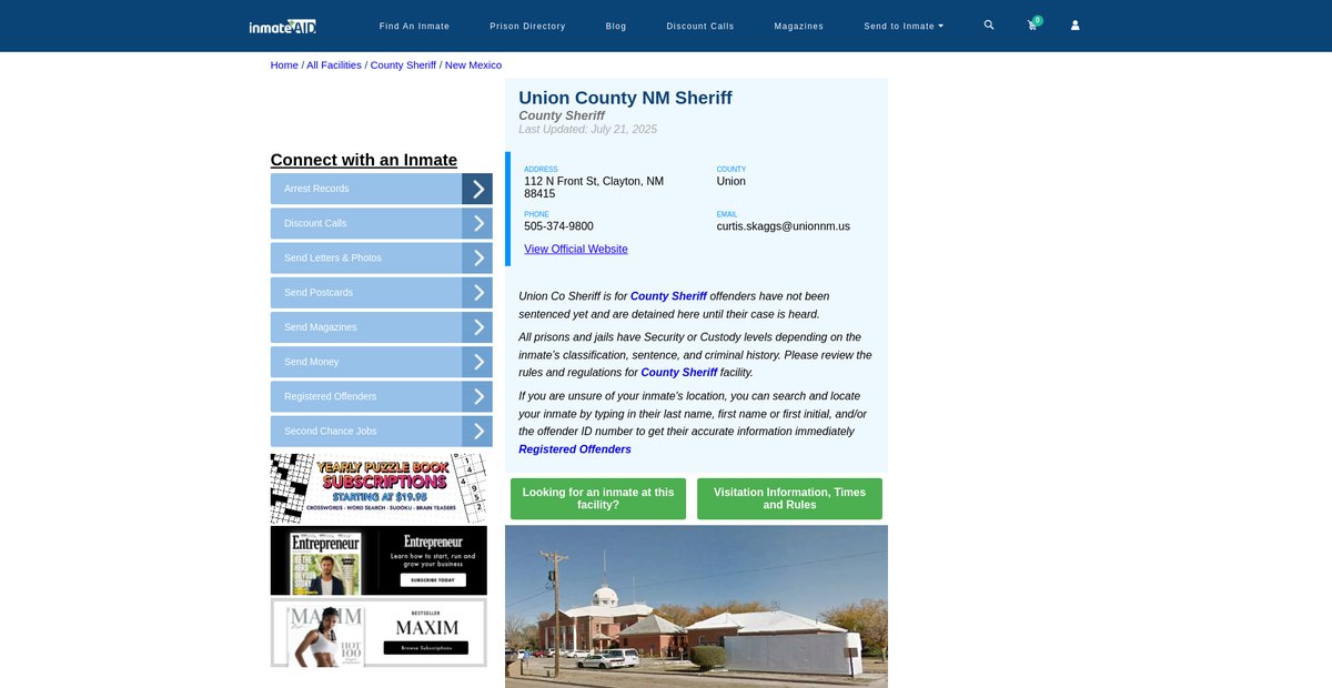 Preview of inmateaid.com