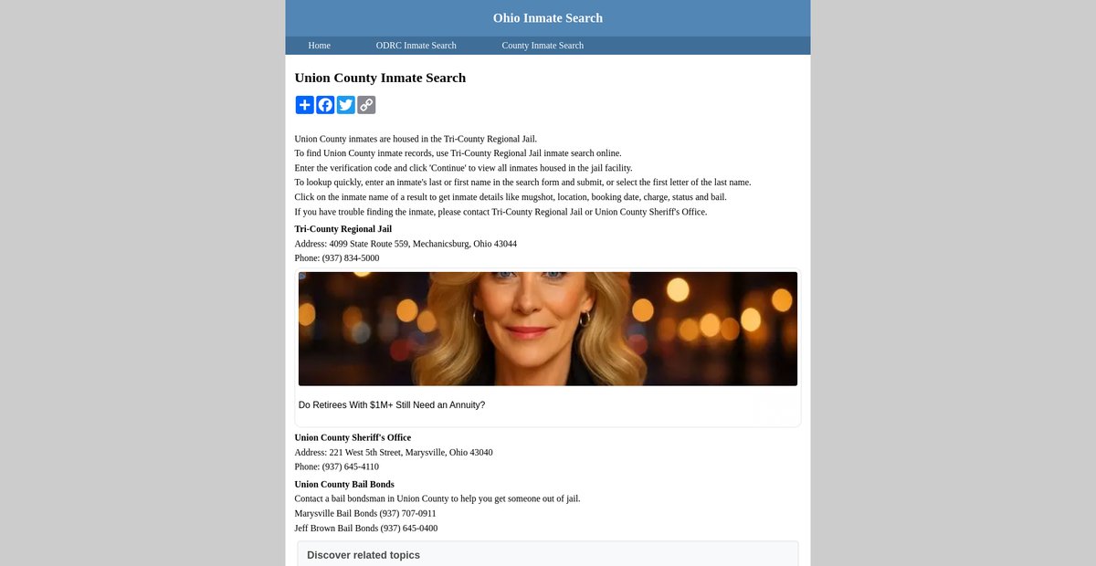 Preview of inmatesearchohio.org