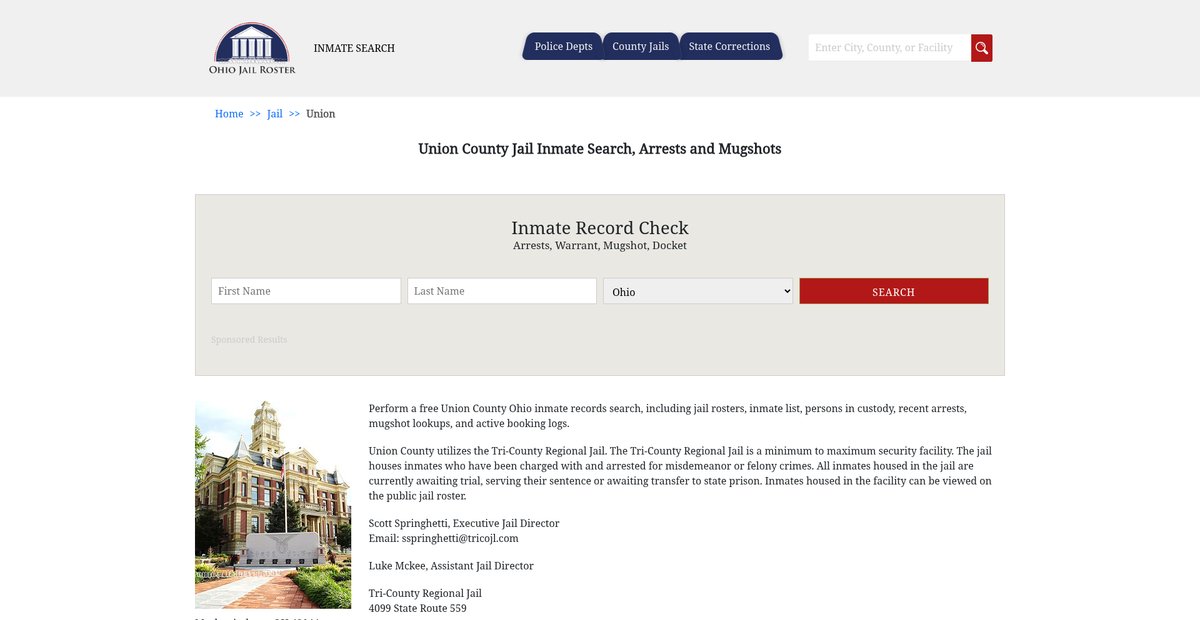 Preview of ohiojailroster.com