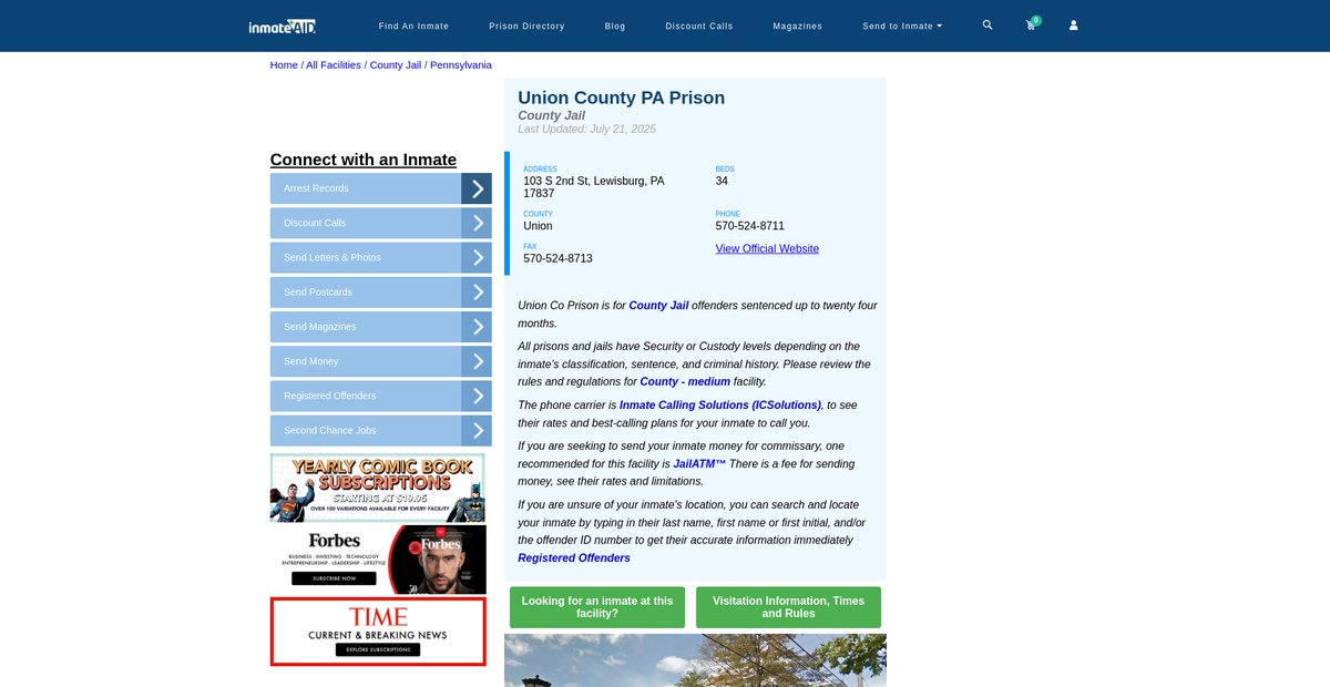 Preview of inmateaid.com
