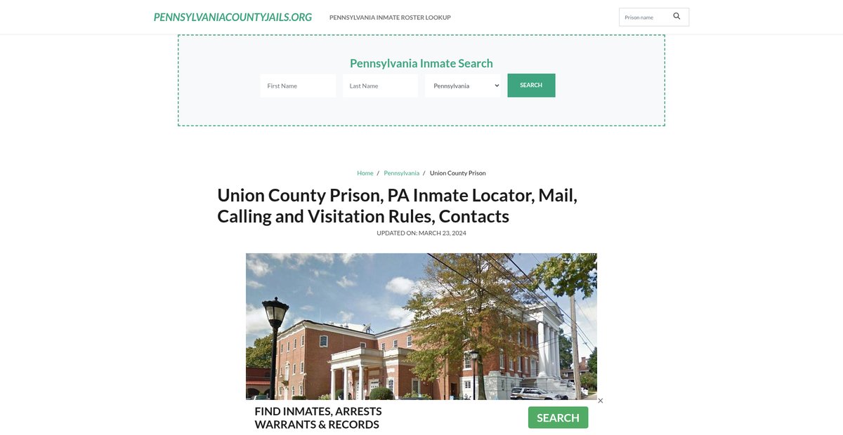 Preview of pennsylvaniacountyjails.org