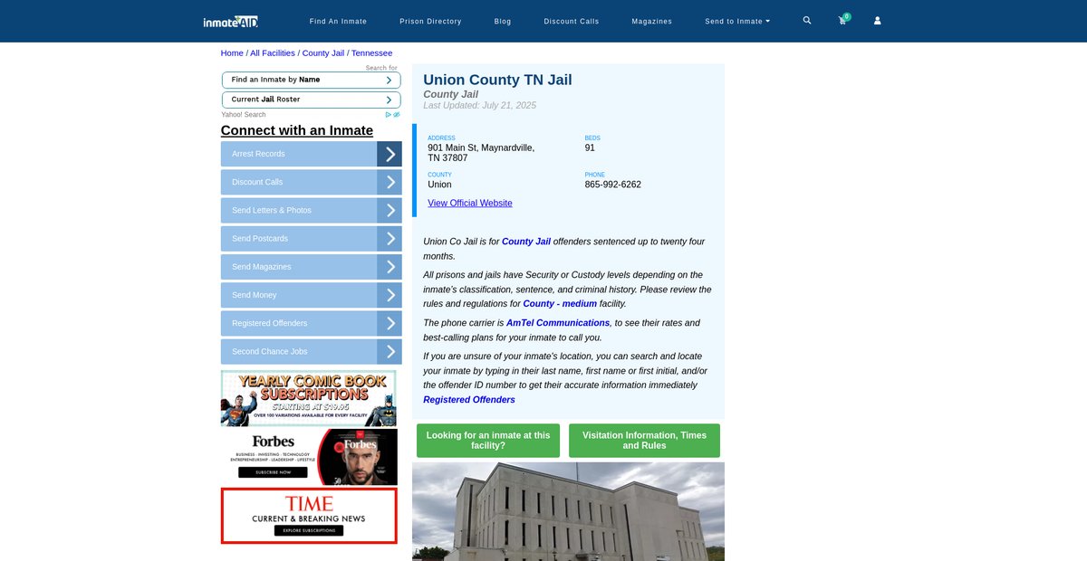 Preview of inmateaid.com