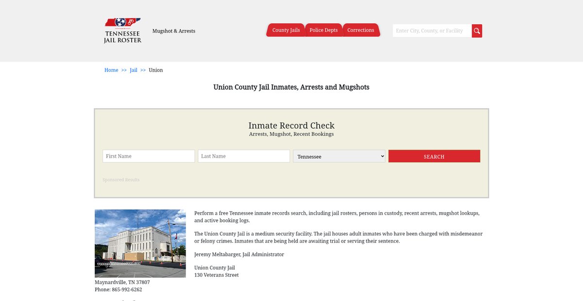 Preview of tennesseejailroster.com