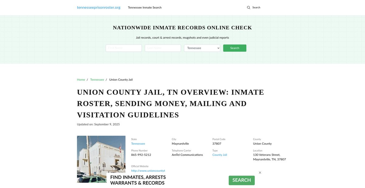 Preview of tennesseeprisonroster.org