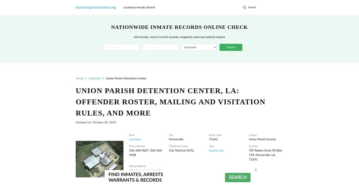 Preview of louisianaprisonroster.org