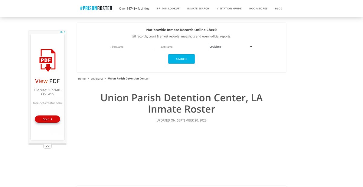 Preview of prisonroster.com