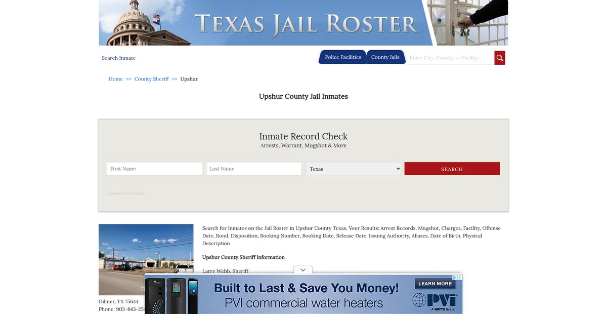 Preview of texasjailroster.com