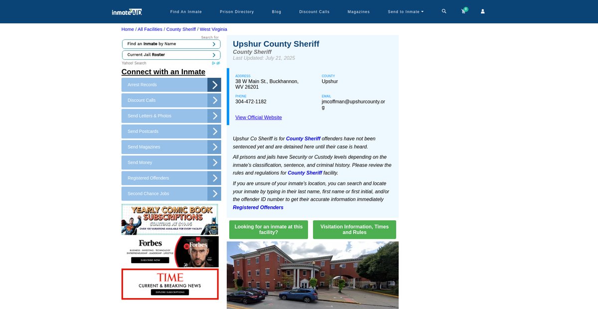 Preview of inmateaid.com