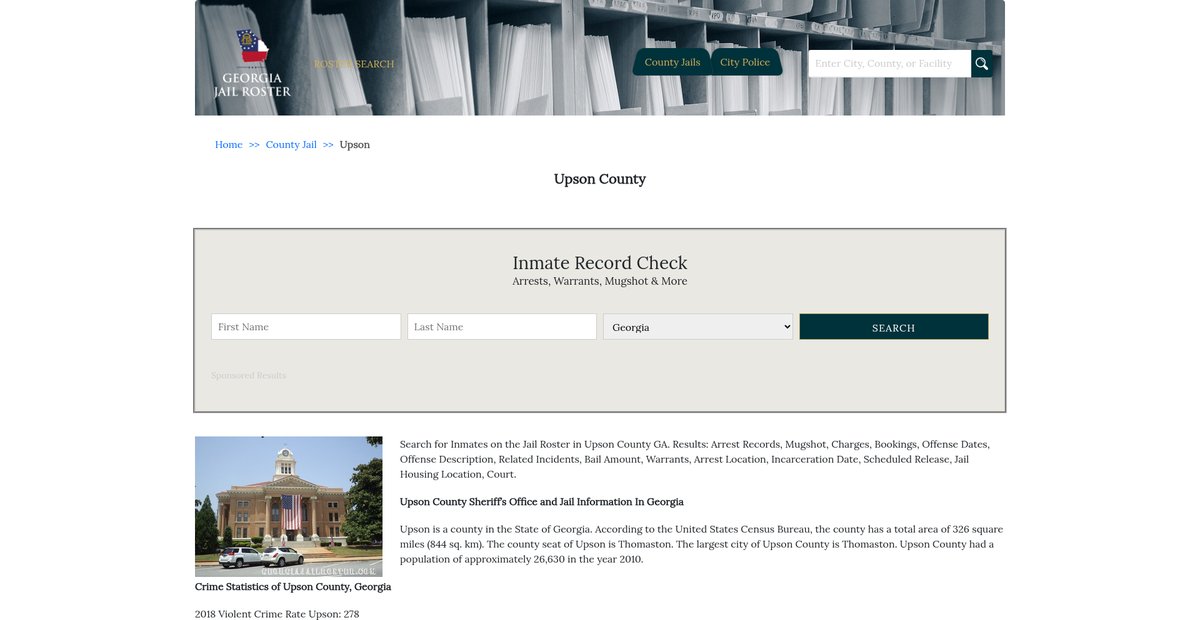 Preview of georgiajailroster.com