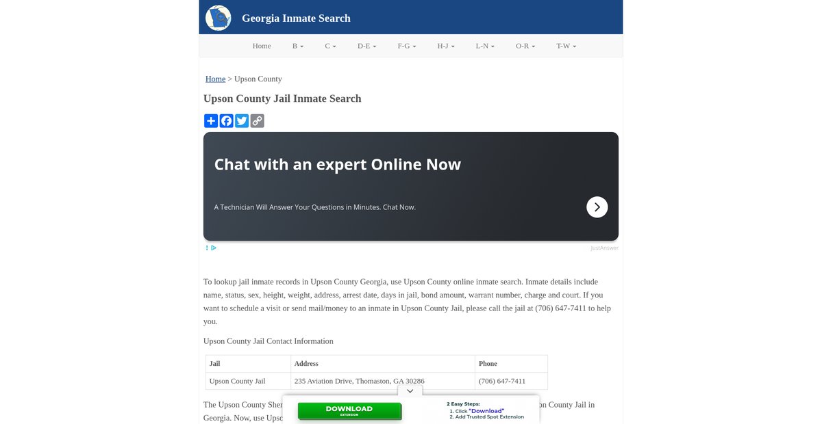 Preview of inmatesearchga.org