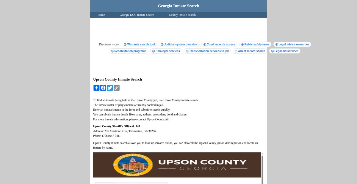 Preview of inmatesearchgeorgia.org