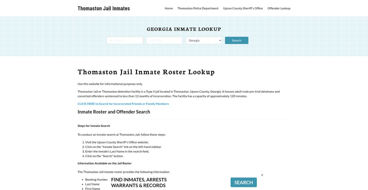 Preview of thomastonjail.org