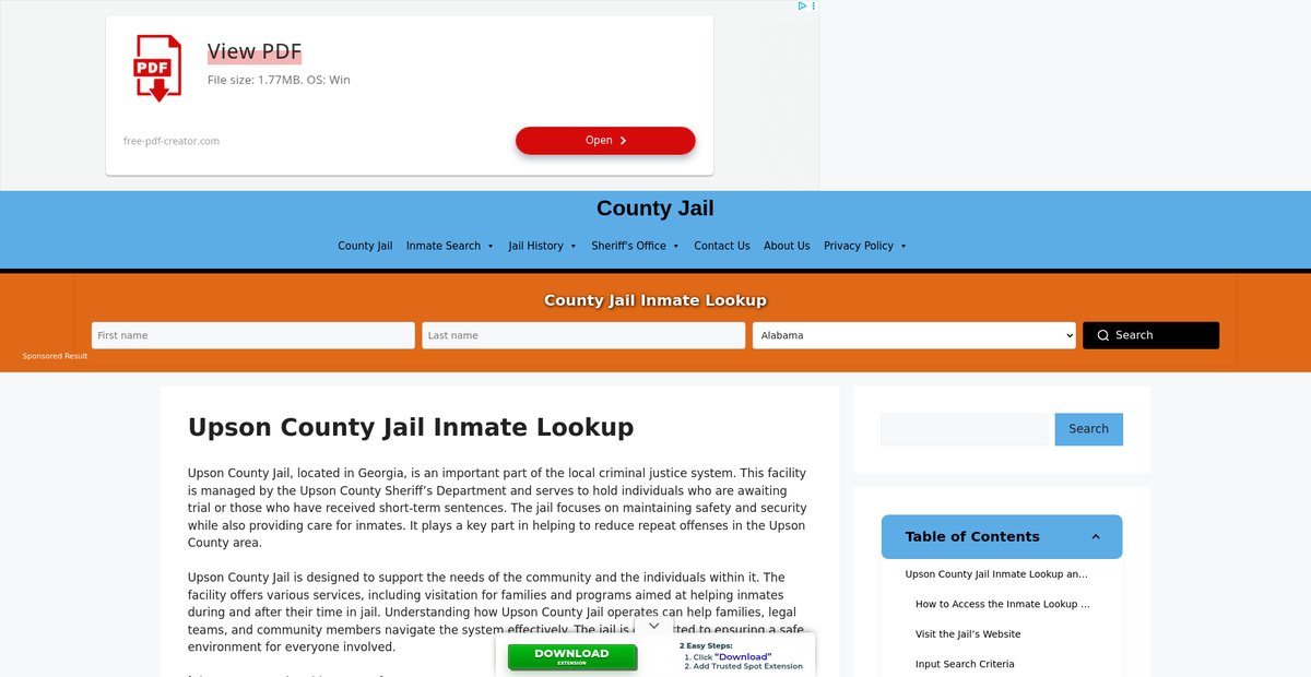 Preview of upson.countyjail.org
