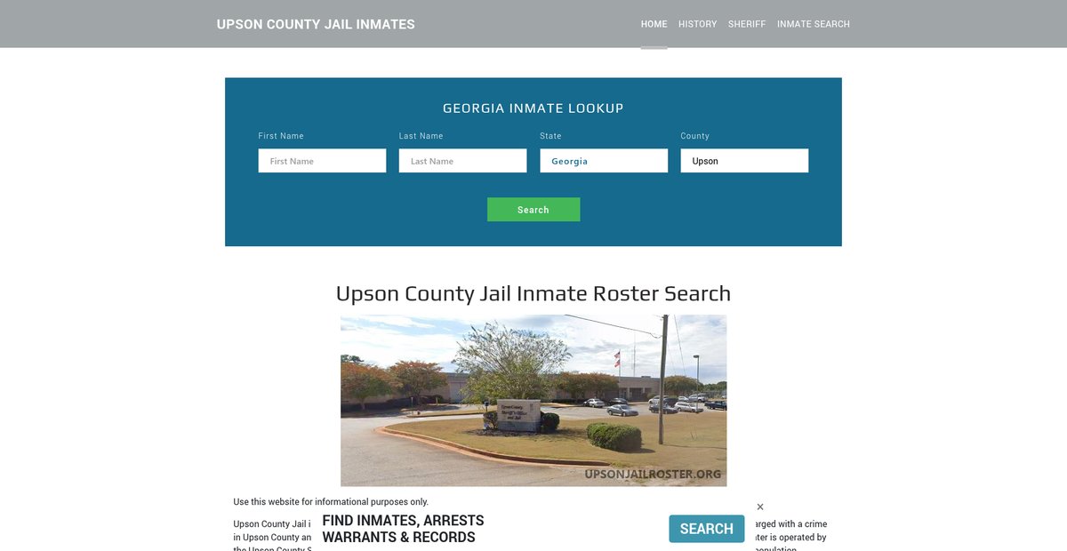Preview of upsonjailroster.org