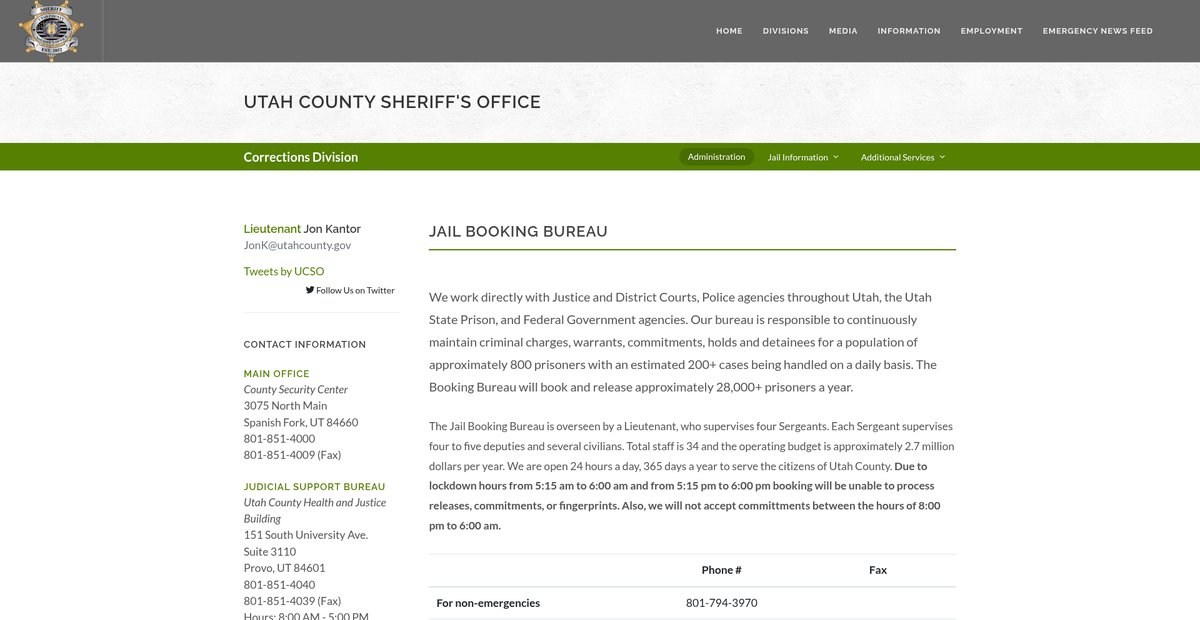 Preview of sheriff.utahcounty.gov