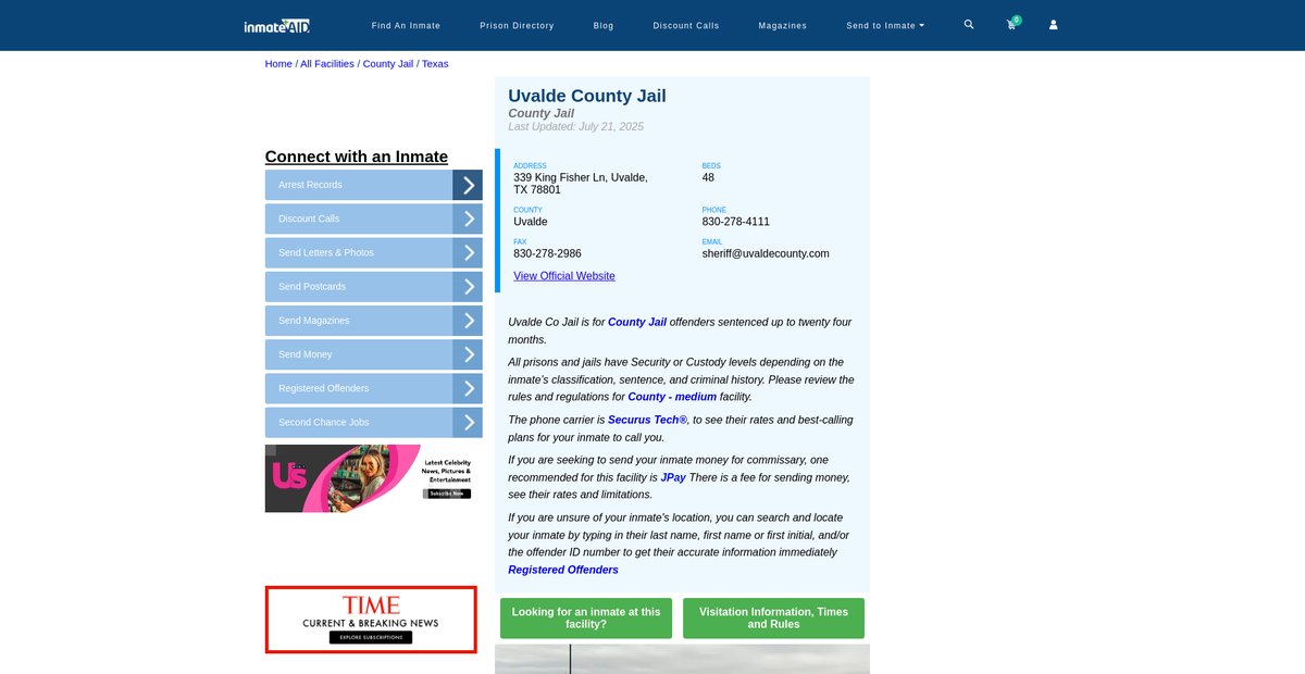Preview of inmateaid.com