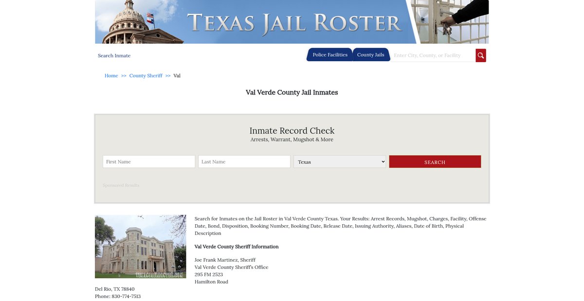 Preview of texasjailroster.com