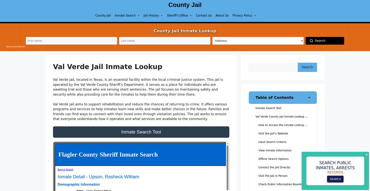Preview of val-verde.countyjail.org