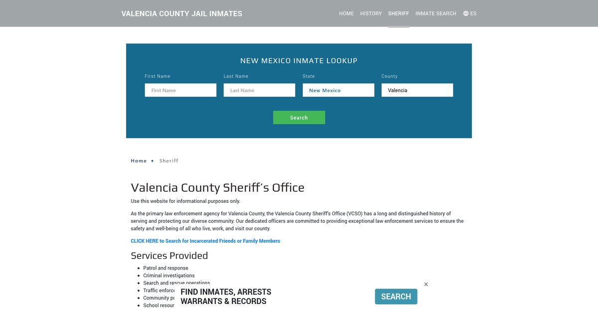 Preview of valenciajailroster.org
