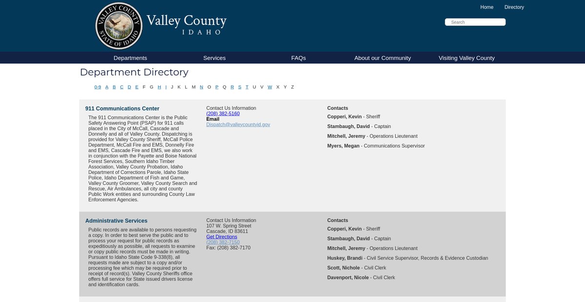 Preview of co.valley.id.us