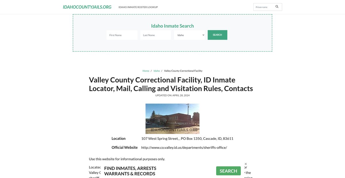 Preview of idahocountyjails.org