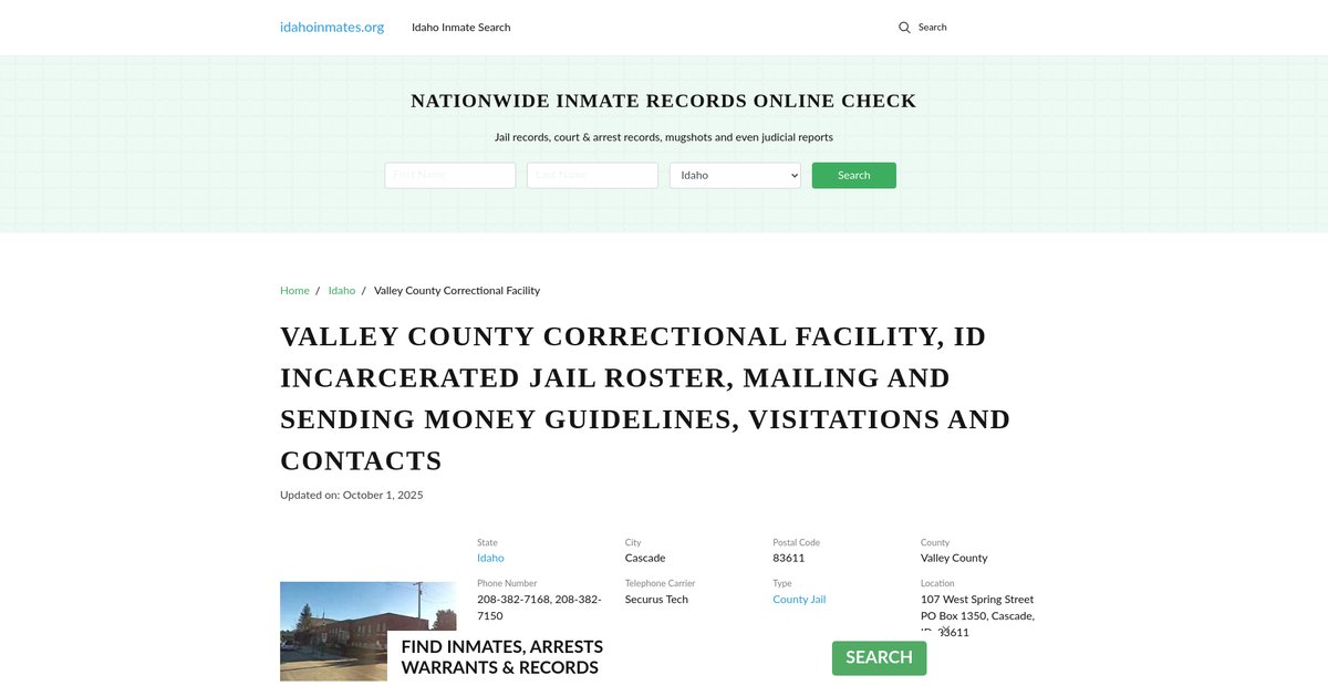 Preview of idahoinmates.org